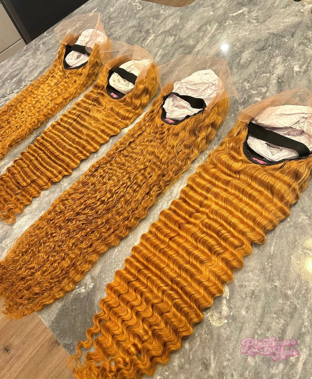 ON HAND- HONEY BLONDE LACE FRONTAL WIGS