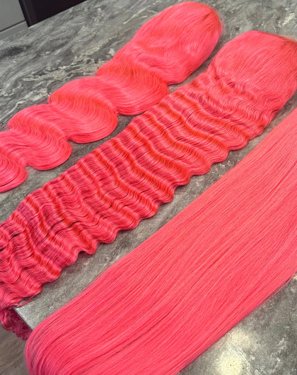 ON HAND- PINK LACE FRONTAL WIGS