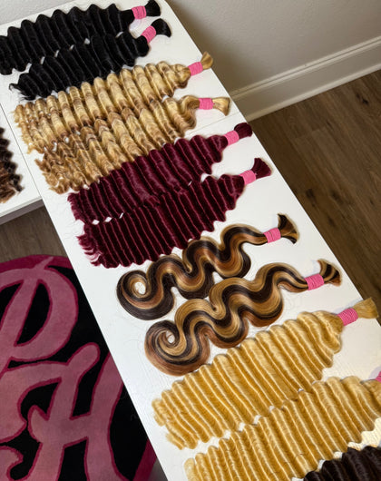 ON HAND- Boho Bulk Hair (Single + Double Drawn)