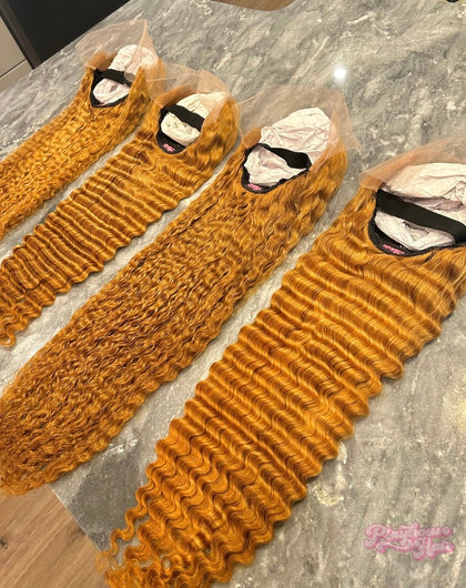 ON HAND- HONEY BLONDE LACE FRONTAL WIGS