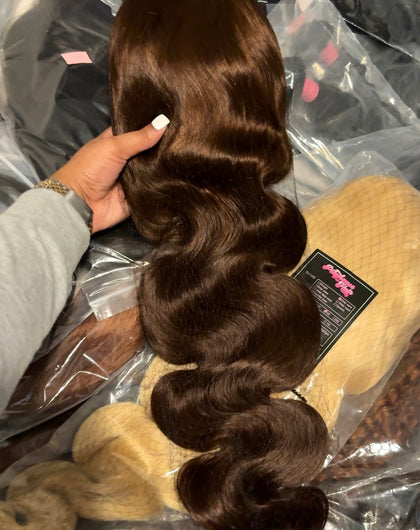 ON HAND- CHOCOLATE BROWN LACE FRONTAL WIGS