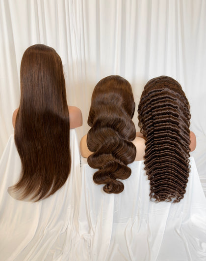 ON HAND- CHOCOLATE BROWN LACE FRONTAL WIGS
