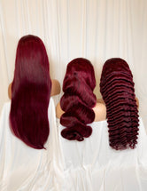 ON HAND- BURGUNDY LACE FRONTAL WIGS