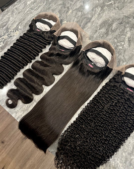 ON HAND-  BLACK LACE FRONTAL WIGS